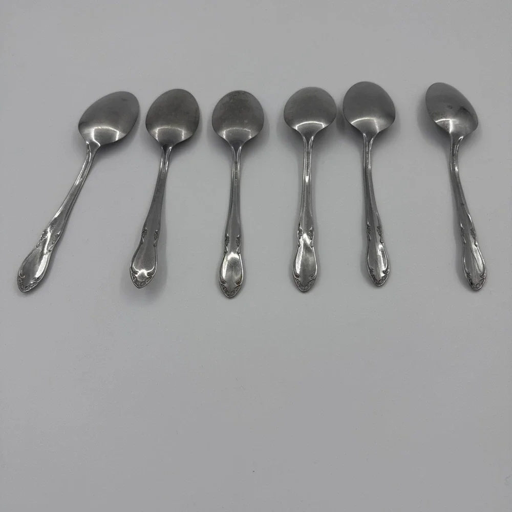 Set‎ Of 6 Oneida LTD Fenway Daydream 7 Inch Spoons